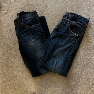 2 pair Silver Jeans 34x32